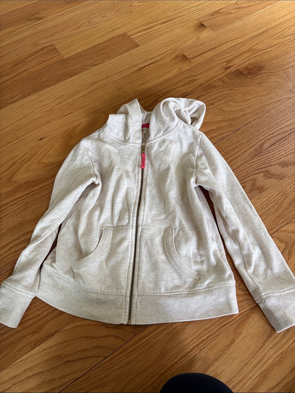 Crew cuts Creame zip up sweater